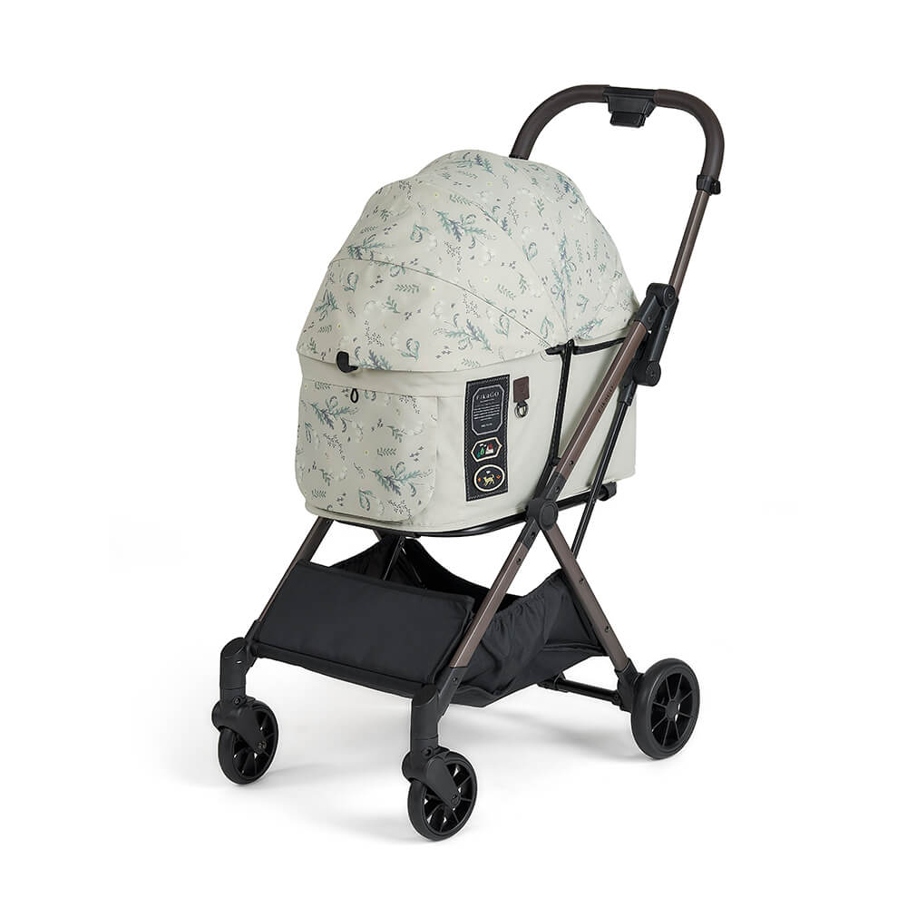 FikaGO FREE TO GO 2 pet stroller three-quarter blossom grove