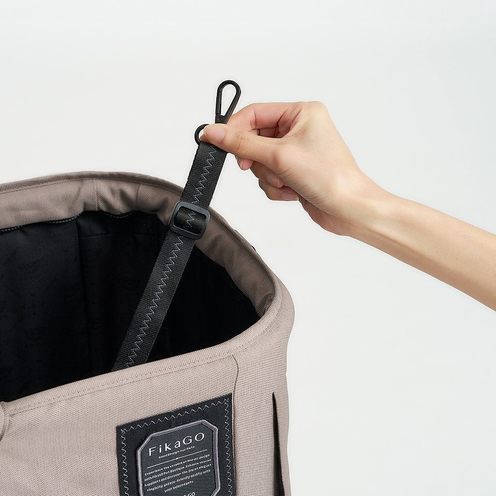 FikaGO FREE TO GO 2 pet stroller with safety leash and double d-rings