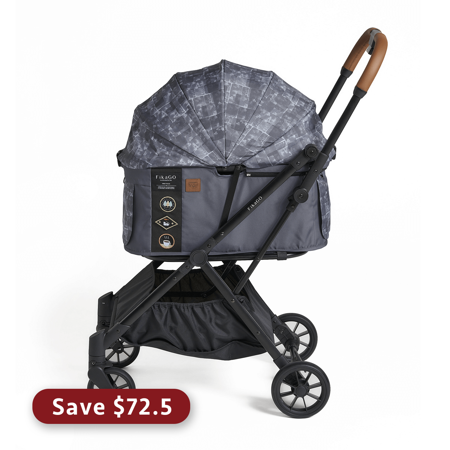 FikaGO FREE TO GO 2 - Avenue 59˚N | Foldable Pet Stroller