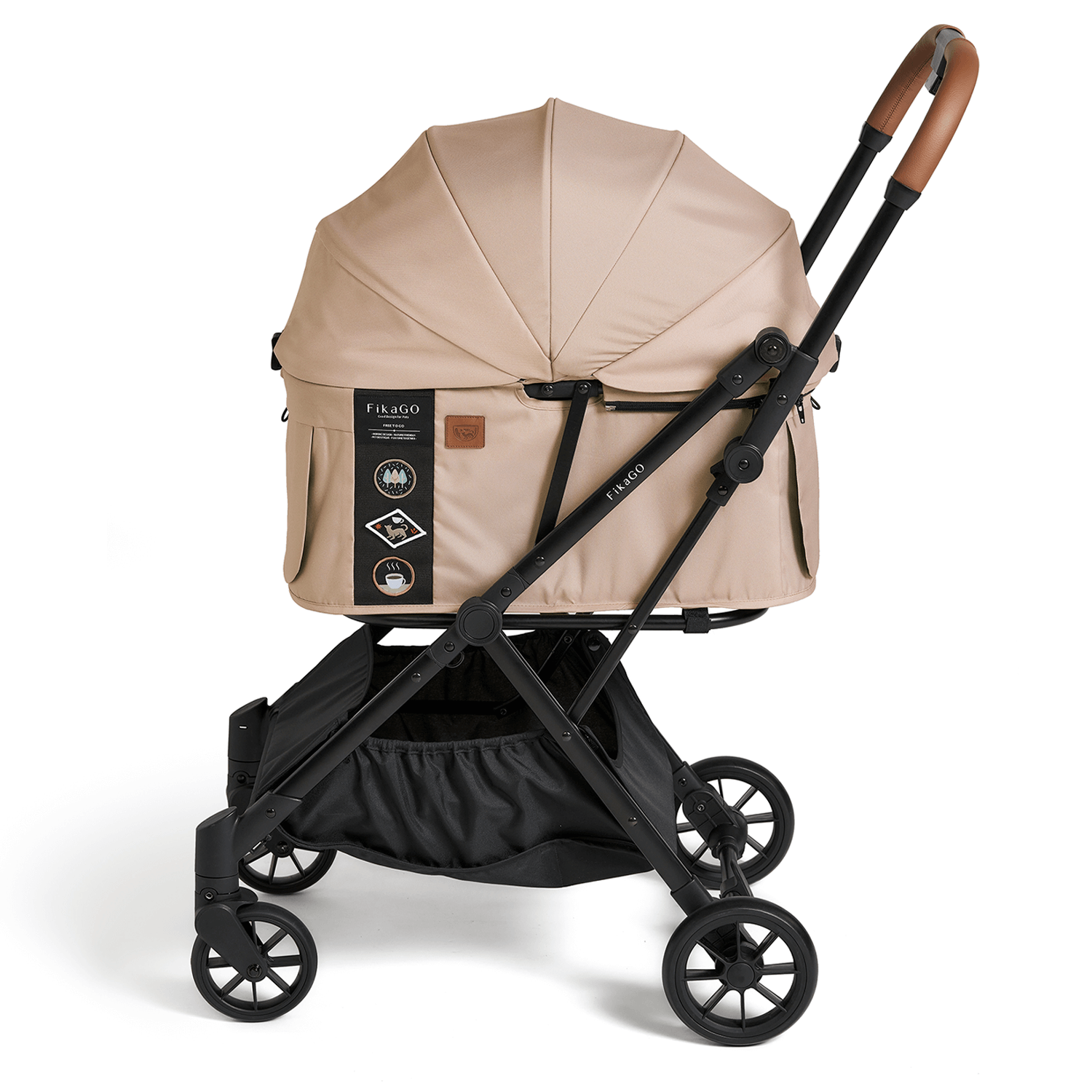 FikaGO FREE TO GO 2 - Hygge Beige | Foldable Pet Stroller FikaGO FREE TO GO 2 - Hygge Beige | Foldable Pet Stroller