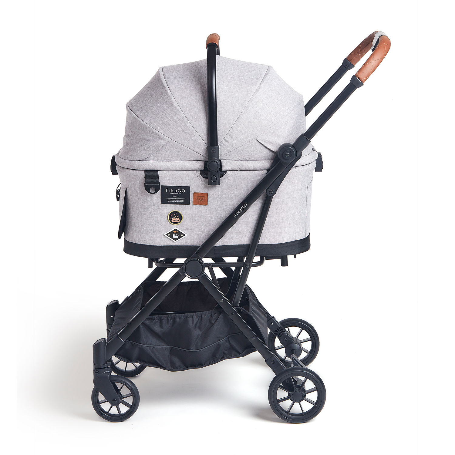 fikago dog stroller FikaGO FLYTTA PLUS - Grey Husky