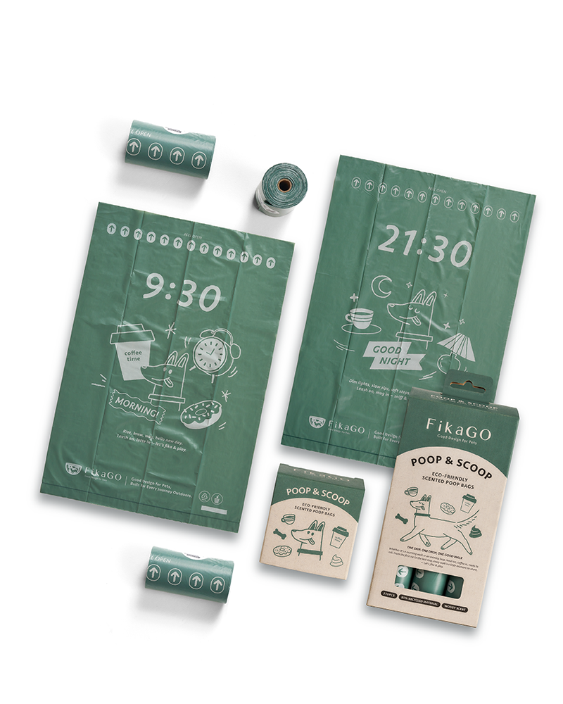 POOP & SCOOP Starter Kit - 18 Rolls with Dispenser