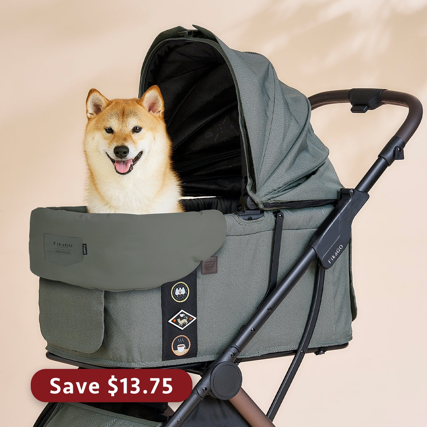 Pram Cushion - Green