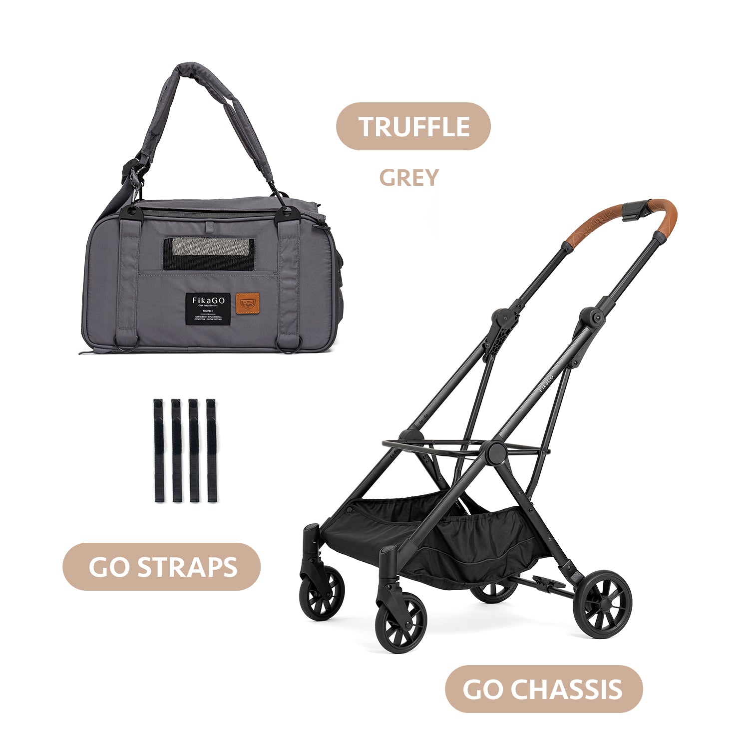 TRUFFLE + GO Travel System - Grey