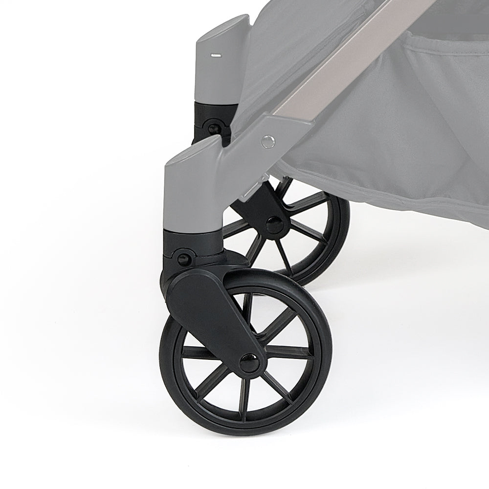 front wheel of the FREE TO GO 2 stroller