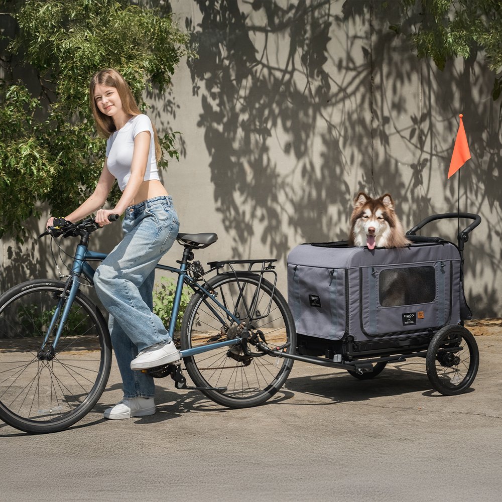QUEEN & KING & TOW BAR PET BIKE TRAILER - M