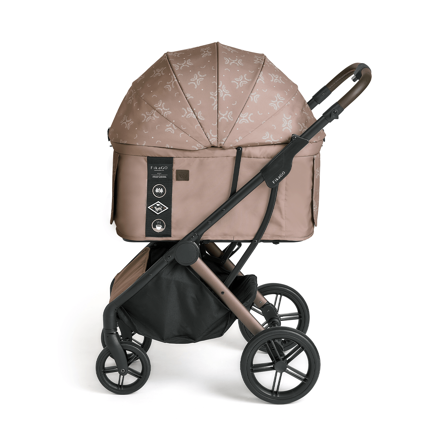 FikaGO AGILE 2 pet stroller front view in bridge bond