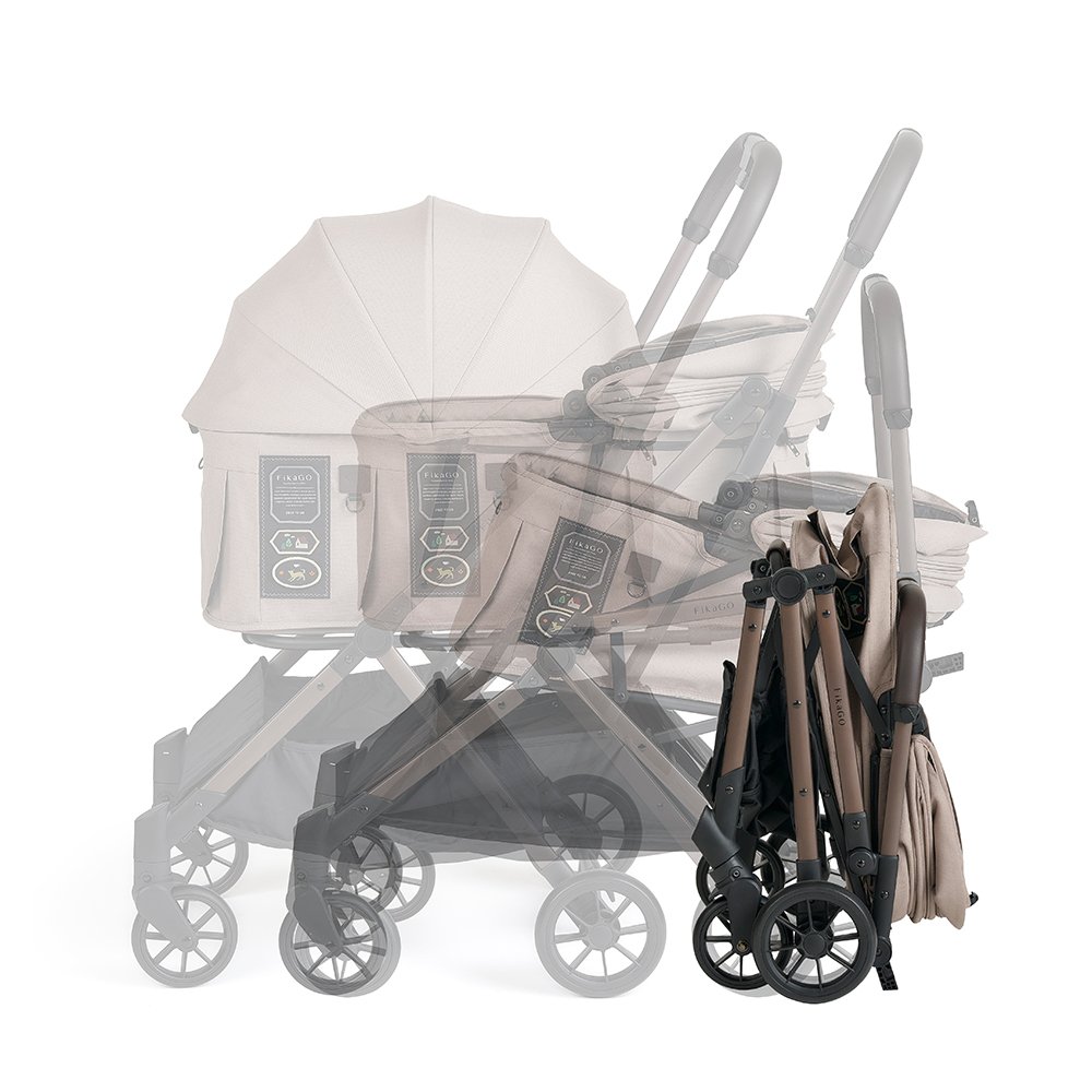 FikaGO FREE TO GO 2 pet stroller with automatic folding function