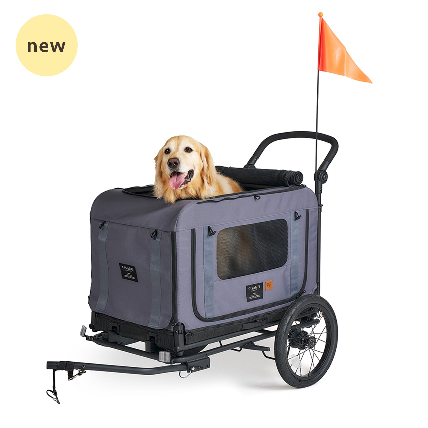 QUEEN &amp; KING &amp; TOW BAR  PET BIKE TRAILER - M