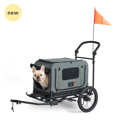 QUEEN &amp; KING &amp; TOW BAR  PET BIKE TRAILER - S
