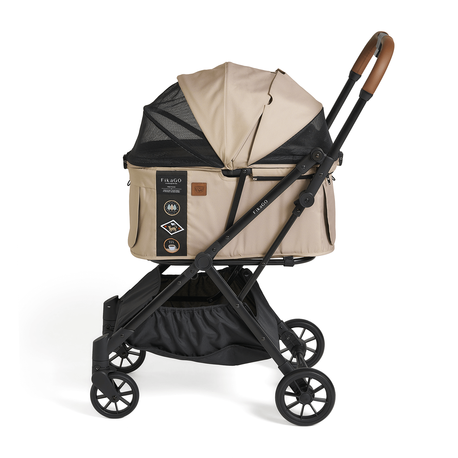 FikaGO FREE TO GO 2 - Hygge Beige | Foldable Pet Stroller FikaGO FREE TO GO 2 - Hygge Beige | Foldable Pet Stroller