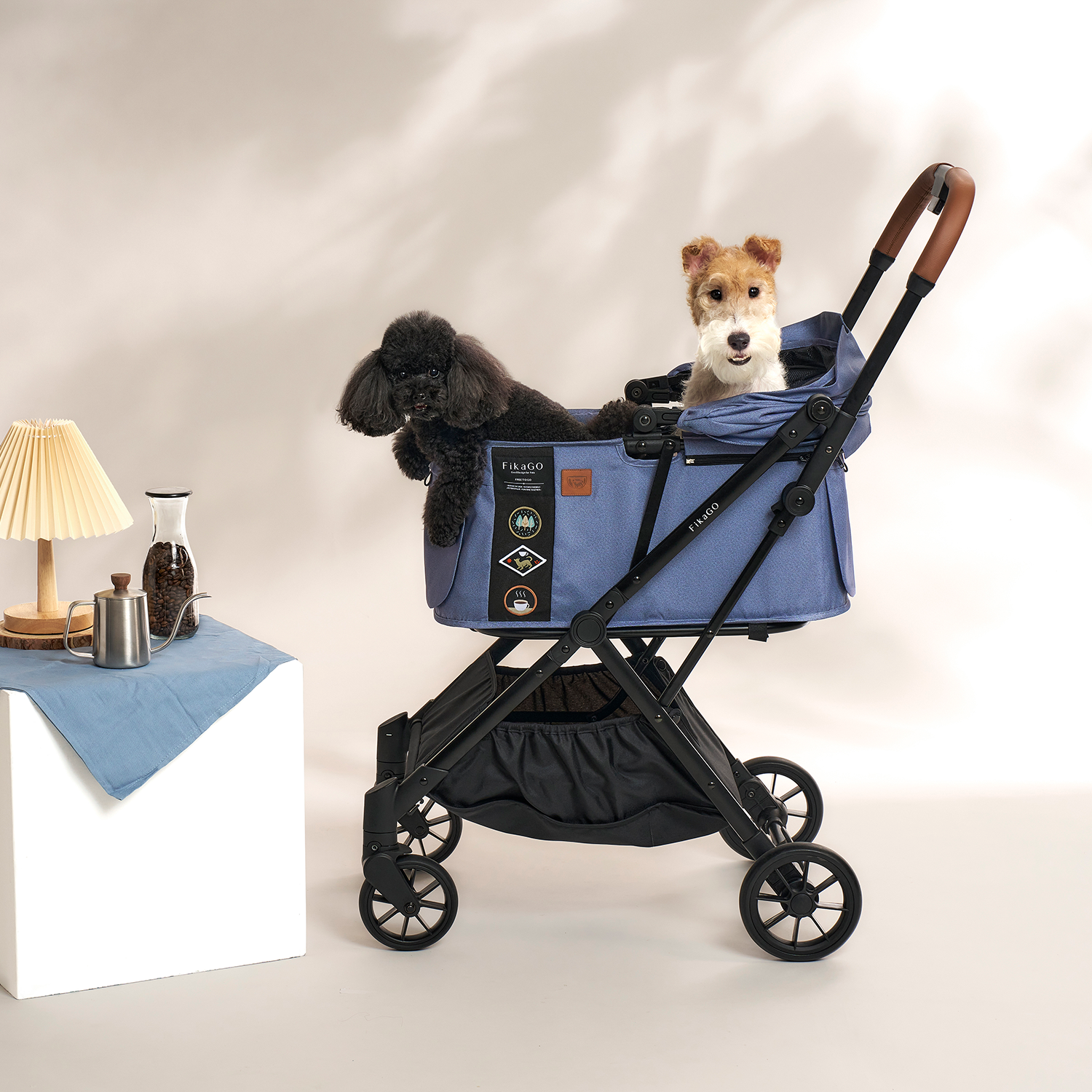 FikaGO FREE TO GO 2 - Blue Note | Foldable Pet Stroller FikaGO FREE TO GO 2 - Blue Note | Foldable Pet Stroller