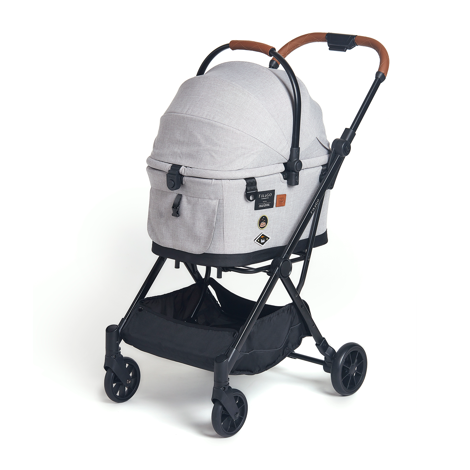 fikago dog stroller FikaGO FLYTTA PLUS - Grey Husky