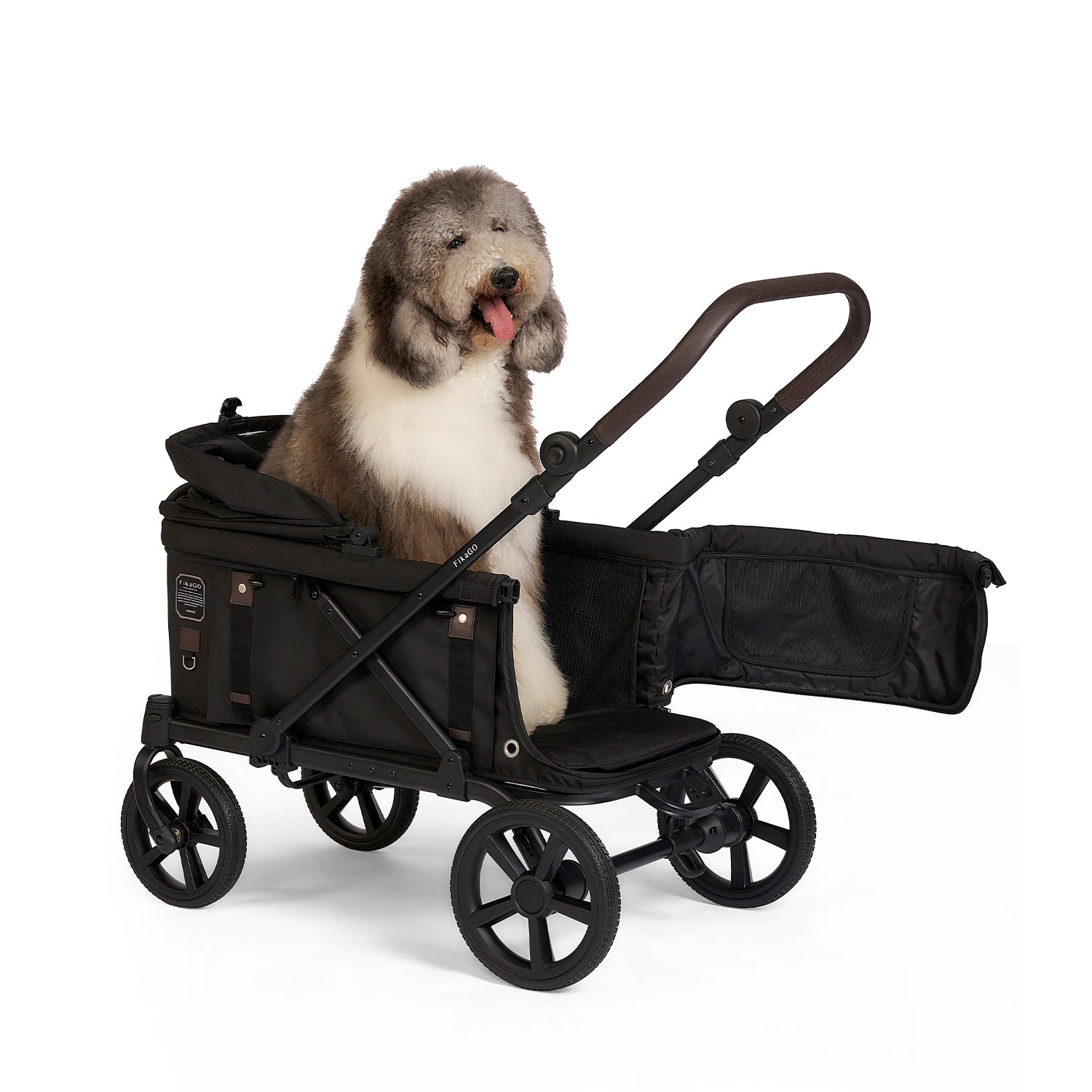 dog eagon stroller FikaGo - KROSS Black