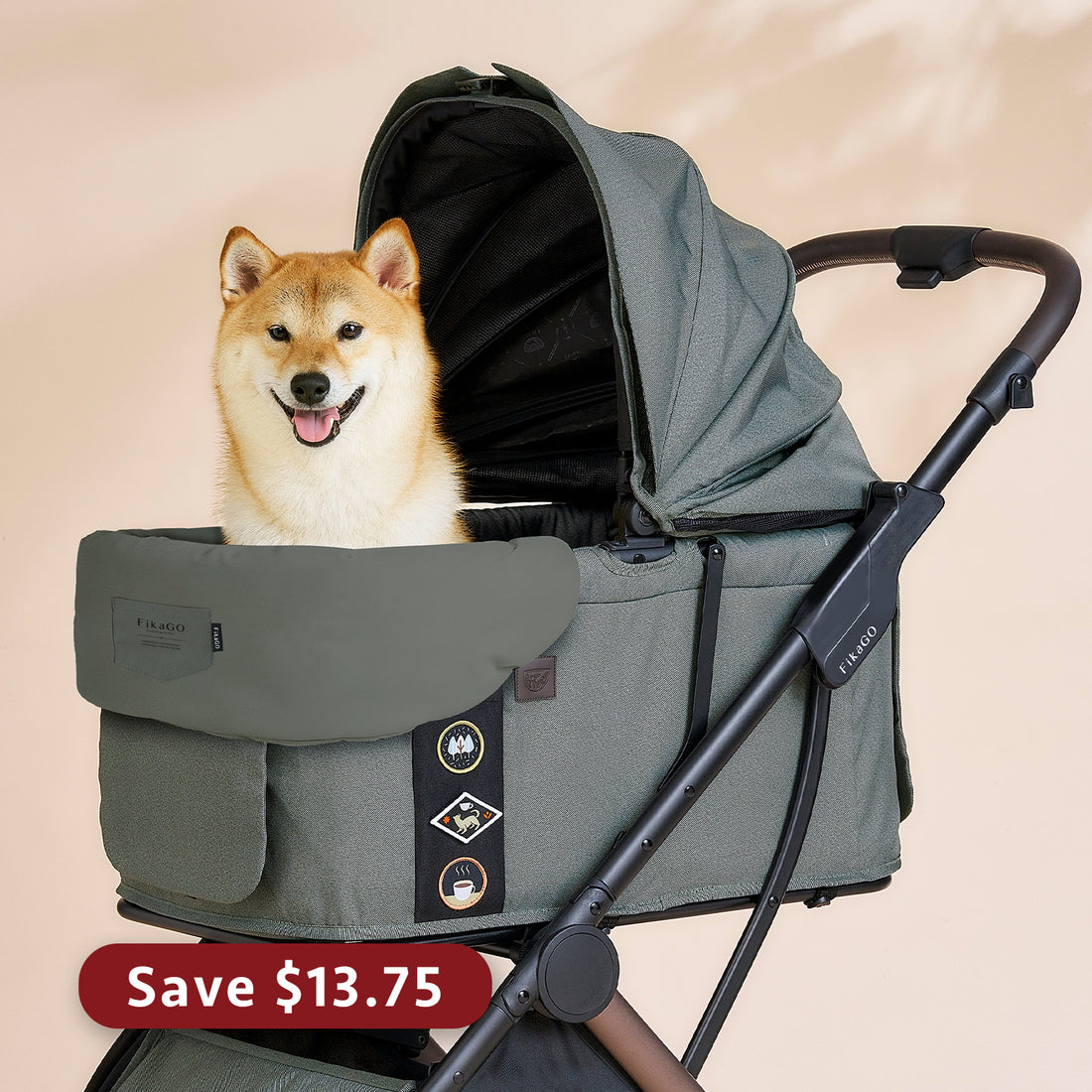 Pram Cushion - Green