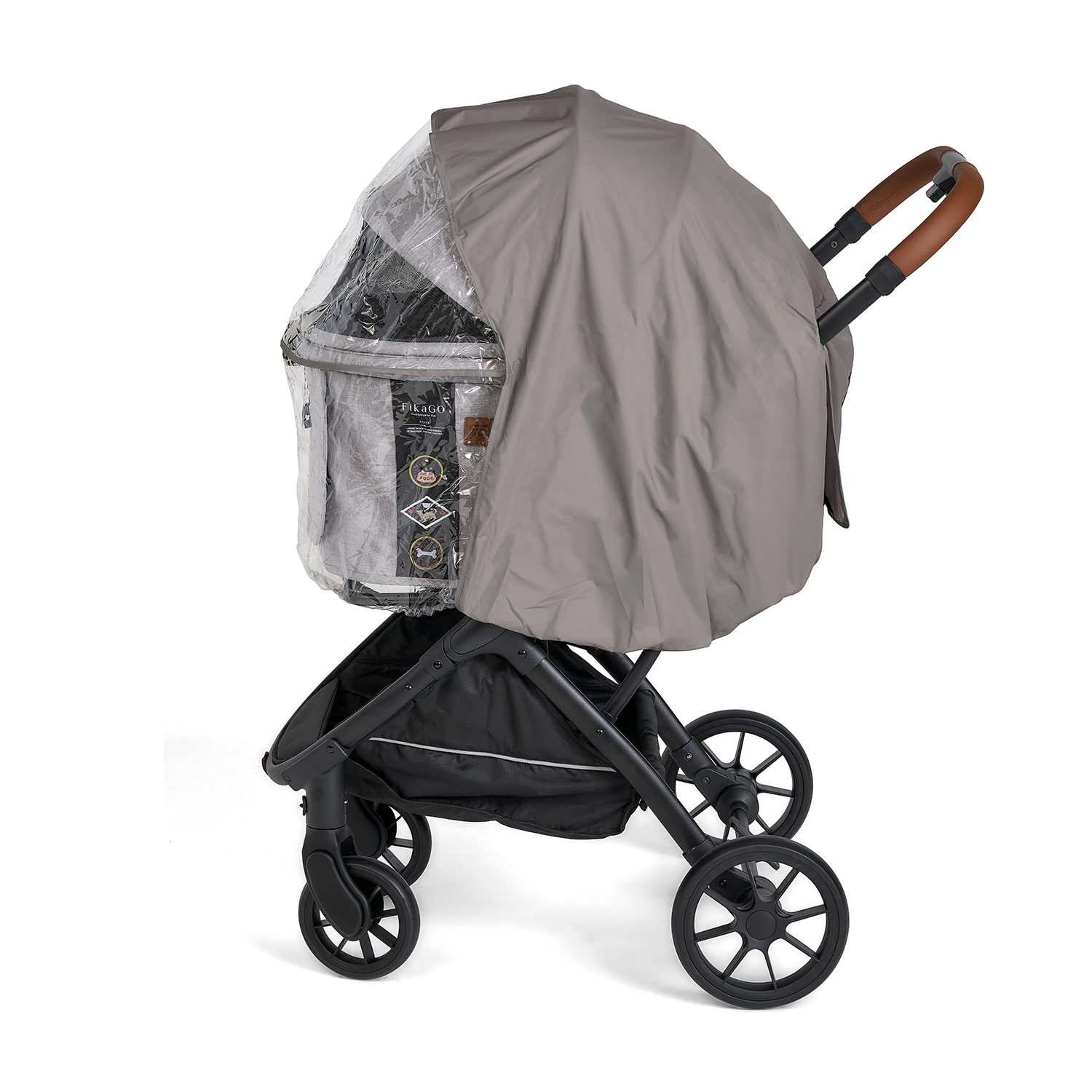 Pet Stroller Rain Cover (L) - Grey