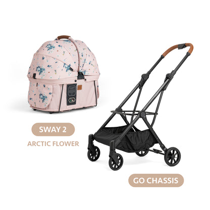 SWAY 2 + GO Travel System - Artic Flower