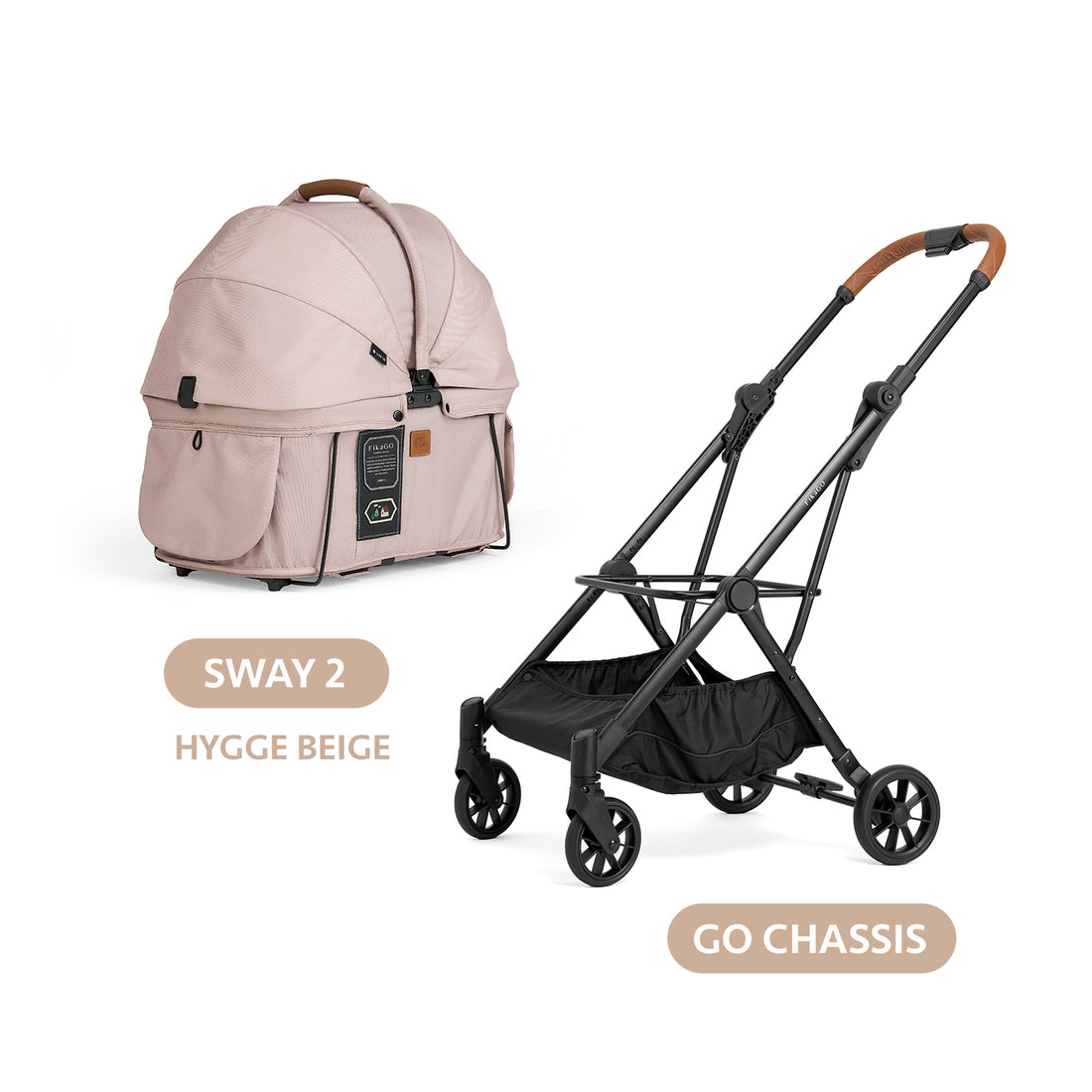 SWAY 2 + GO Travel System - Hygge Beige