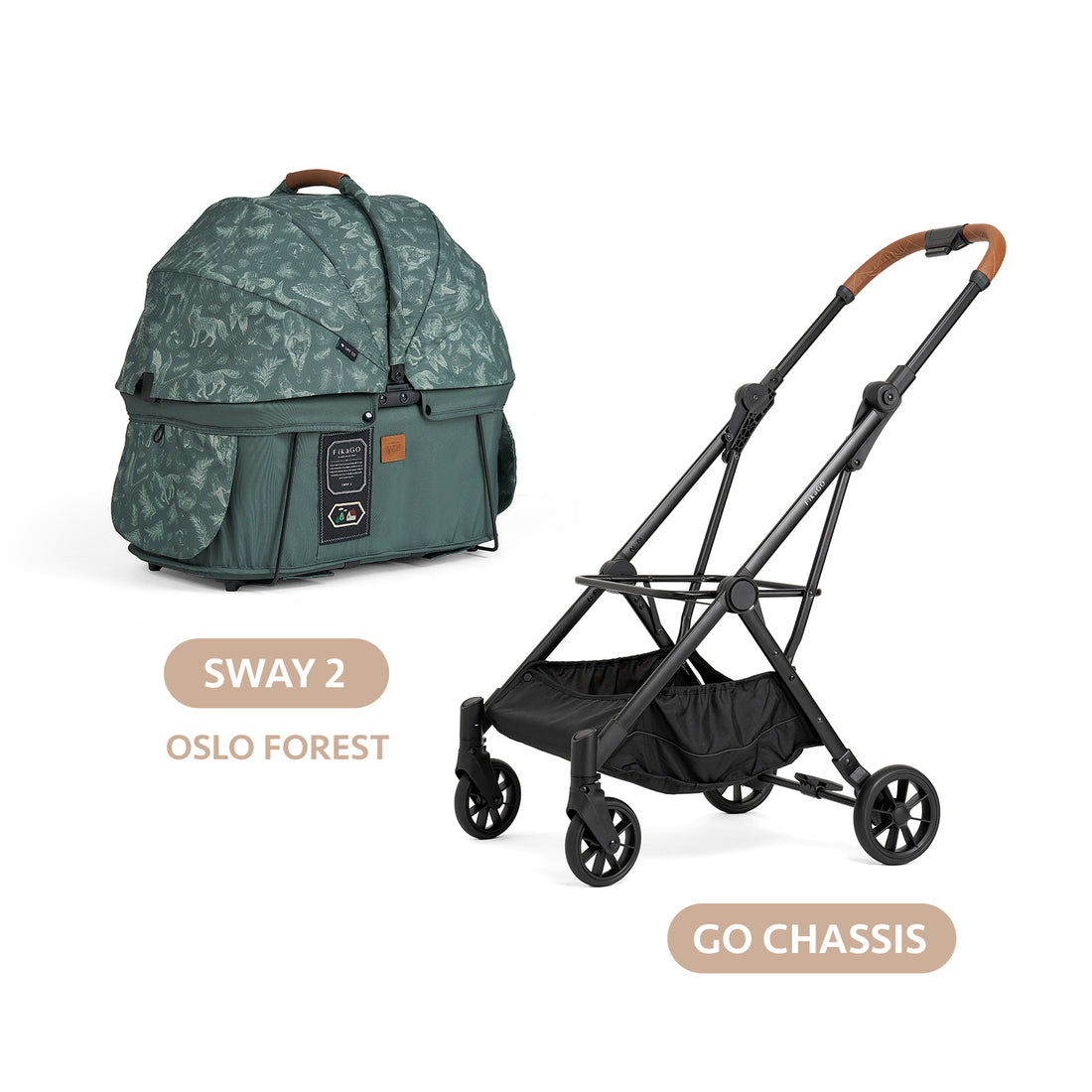 SWAY 2 + GO Travel System -Oslo Forest