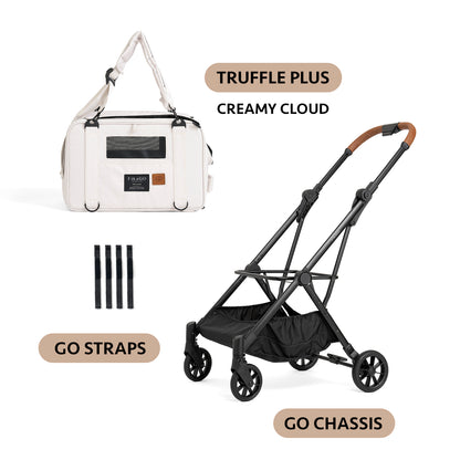 TRUFFLE PLUS + GO Travel System - Creamy Cloud
