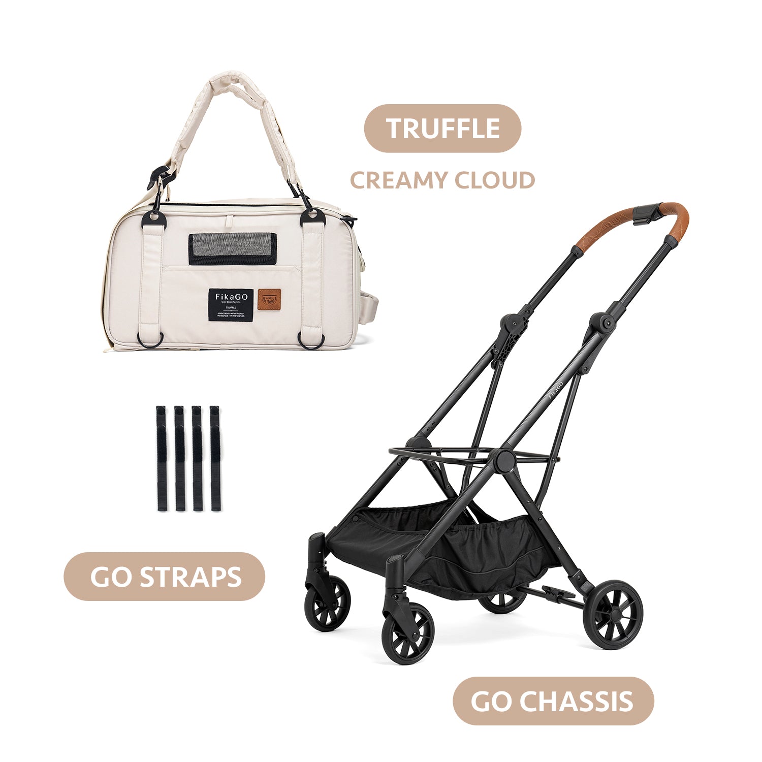 TRUFFLE + GO Travel System - Creamy Cloud