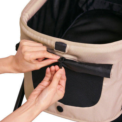 FikaGO FREE TO GO 2 pet stroller with large front mesh window