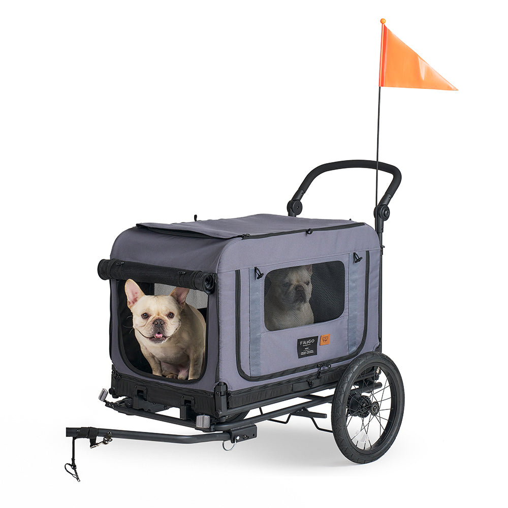 QUEEN &amp; KING &amp; TOW BAR  PET BIKE TRAILER - M