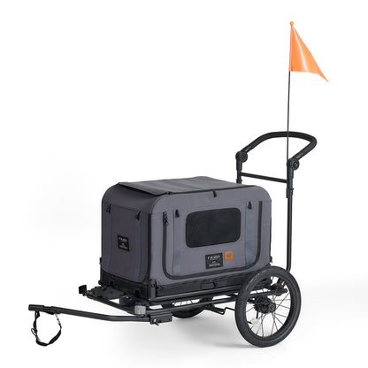 QUEEN &amp; KING &amp; TOW BAR  PET BIKE TRAILER - S