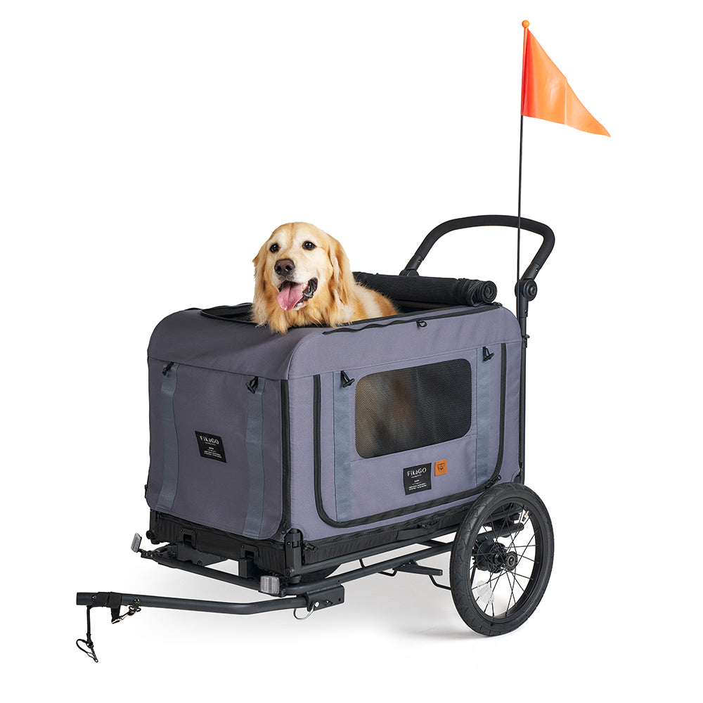 QUEEN &amp; KING &amp; TOW BAR  PET BIKE TRAILER - M