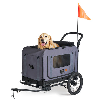 QUEEN &amp; KING &amp; TOW BAR  PET BIKE TRAILER - M