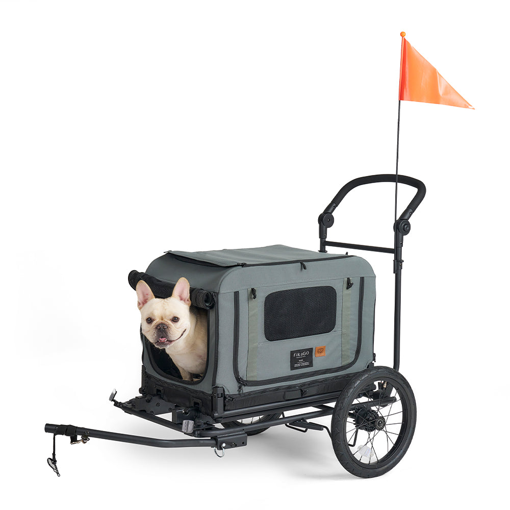QUEEN &amp; KING &amp; TOW BAR  PET BIKE TRAILER - S
