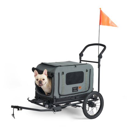 QUEEN &amp; KING &amp; TOW BAR  PET BIKE TRAILER - S
